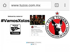 El sitio oficial de Pachuca ¡Fue Hackeado!